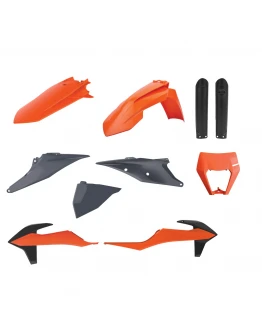 Kit plastice POLISPORT - (FULL KIT) KTM EXC/EXC-F TPI '20-'23 - Portocaliu Gri