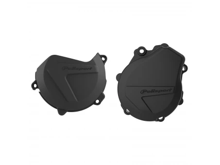 Kit protectii capac ambreiaj/alternator POLISPORT - cu capac pompa apa KTM EXC-F/XC-F 450/500 '17-22; Husqvarna FE 450/501 '17-22 - Negru