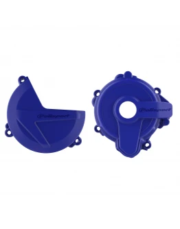 Kit protectii capac ambreiaj/alternator POLISPORT - cu capac pompa apa SHERCO SE 250/300 '14-22 - Albastru
