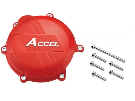 Protectie ambreiaj plastic ACCEL HONDA CRF250R 10-17 culoare rosu | CCP101RD