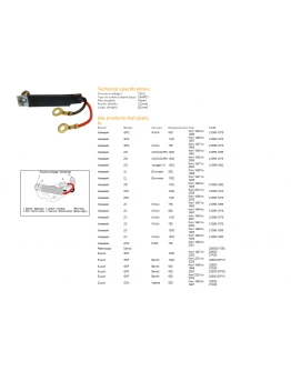 Regulator tensiune DZE SUZUKI GSF/GSX/GSXR, YAMAHA FZR 1000 KAWASAKI GPZ 900/1000/1100, ZZR1100/1200, ZRX1100/1200 (ESR025)