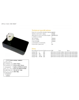 Modul aprindere CDI DZE HONDA TRX300 89-93
