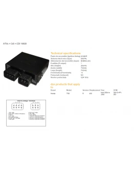 Modul aprindere CDI DZE HONDA TRX 450R 04-05 (OEM-304110-HP1-003)