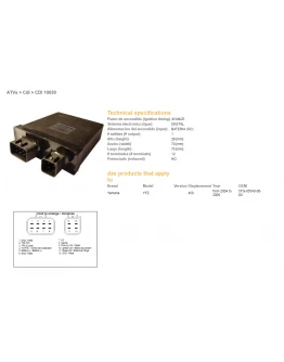 Modul aprindere CDI DZE YAMAHA YFZ450 04-05 (5TG-85540-00-00)