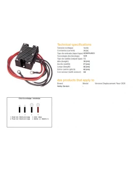 Regulator tensiune DZE HARLEY-DAVIDSON