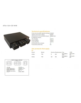 Modul aprindere CDI DZE HONDA TRX 450R 06-10 (OEM-30410-HP1-841)