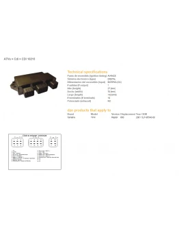 Modul aprindere CDI DZE YAMAHA YFM660 RAPTOR 01 (OEM-5LP-85540-00)