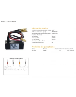 Modul aprindere CDI DZE YAMAHA BELUGA 125 (2YM 82305-00)