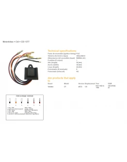 Modul aprindere CDI DZE YAMAHA DT125 '82-'94 (OEM-18G-85540-20)