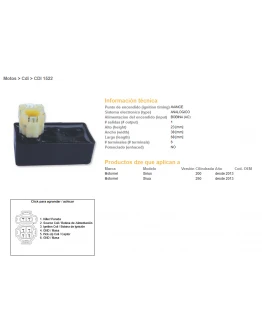 Modul aprindere CDI DZE MOTOMET SIRIUS 200/250 13