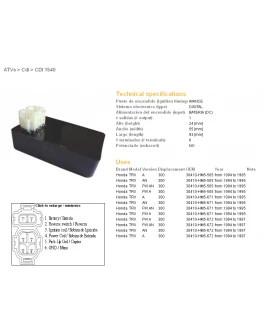Modul aprindere CDI DZE HONDA TRX300 FW 94-97