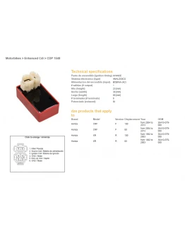 Modul aprindere CDI DZE HONDA CRF 80/100F 04-13, XR80/100R 92-03 (30410-GT9-000)