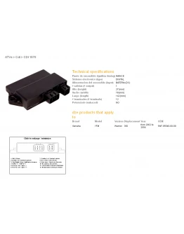 Modul aprindere CDI DZE YAMAHA YFM350 WARRIOR 02-04 (OEM-5NF-85540-00-00)