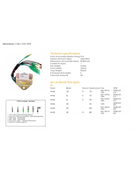 Modul aprindere CDI DZE HONDA XL125S, XL185S, XR200R (30400-437-013) (30400-437-023)