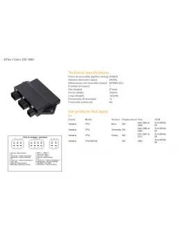Modul aprindere CDI DZE YAMAHA YFM 350 GRIZZLY 07-13, BRUIN 04-06, WOLVERINE 06-09 (5UH-85540-00)