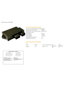 Modul aprindere CDI DZE YAMAHA YFM350 WARRIOR 97-01
