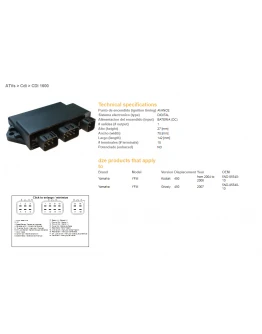 Modul aprindere CDI DZE YAMAHA YFM450 GRIZZLY 07, KODIAK 04-06 (5ND-85540-10)