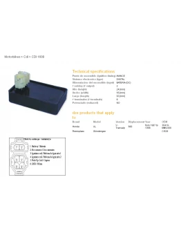 Modul aprindere CDI DZE HONDA XL 600 V TRANSALP (87-88) (30410-MM9-008)
