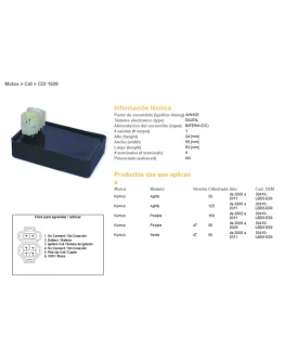 Modul aprindere CDI DZE KYMCO AGILITY 50/125`06-11, PEOPLE 50`06-11