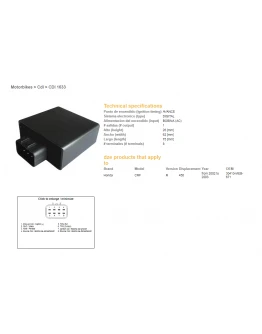 Modul aprindere CDI DZE HONDA CRF 450R '02-03 (30410-MEB-671)