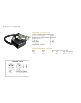Modul aprindere CDI DZE HONDA CRF 250R '08-09 (30410-KRN-A12, 30410-KRN-A31)