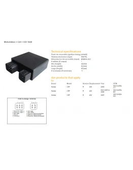 Modul aprindere CDI DZE HONDA CRF 450R '05-'07 (30410-MEN-711, 30410-MEN-861, 30410-MEN-A01)