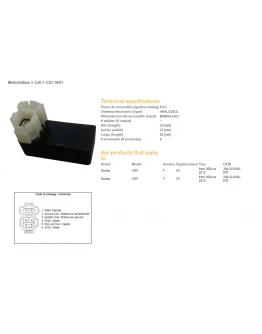 Modul aprindere CDI DZE HONDA CRF50/70F '04-'12 (30410-GW8-670)