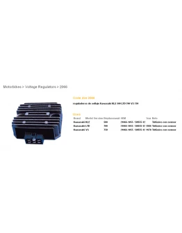 Regulator tensiune DZE KAWASAKI (21066-1055, SH555-12) (ESR260) = 2078-01