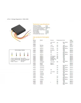 Regulator tensiune DZE POLARIS 325/335/400/425 98-02 (OEM 4060191) (ESR956)