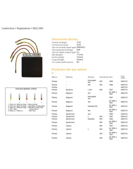 Regulator tensiune DZE POLARIS 300/400/500 (OEM-) (ESR950)