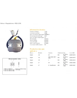 Regulator tensiune DZE SUZUKI GSX550 E/ES/EF/L 83-86 (ESR110)