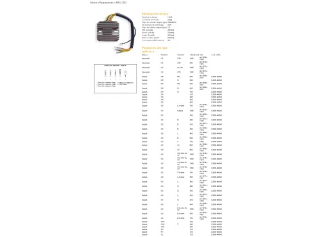 DZE REGULATOR NAPIĘCIA KAWASAKI KZ900/1000 73-80, SUZUKI GS250/400/450/550/650/750/1000 (ESR100,ESR090) | 2352-01