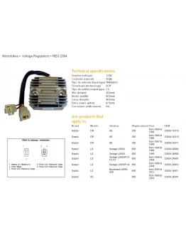 Regulator tensiune DZE SUZUKI DR350 SE 95-99, LS650 96-11, SV650 98-01 (32800-24B01) (ESR123) (35A)