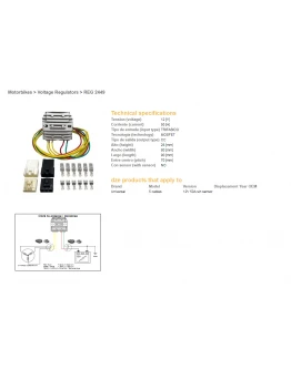Regulator tensiune DZE UNIWERSALNY MOSFET (50A) 5 KABLI (3X ŻÓŁTE, 1X CZERWONY, 1X ZIELONY)