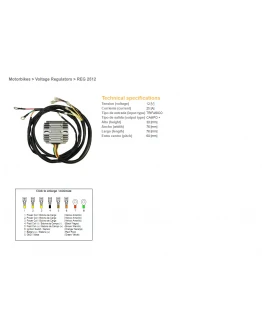 Regulator tensiune DZE BMW R60/75/65/80/90/100, MOTO GUZZI 650/750/850/1000 '75-'95 (12321244409, 12311244063) (ESR450)