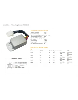 Regulator tensiune DZE HONDA XL/350/500/600R (ESR670)