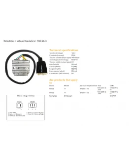 Regulator tensiune DZE HONDA VT 750C SHADOW '10-'18 (31600-MFE-641) 12V50A (MOSFET)