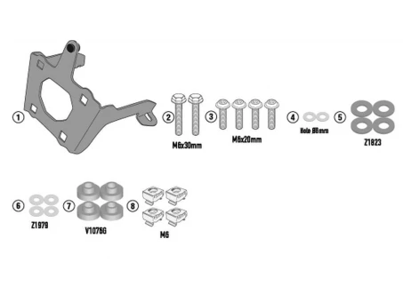 Suport parbriz KAPPA - 1173SK CF MOTO CL 700X 21-22 | A9222AK
