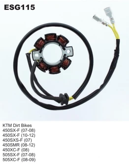 Stator alternator ELECTROSPORT - KTM SXF 450 '07-'12, SXF 505 '07-'08, XCF 505 '08-'09