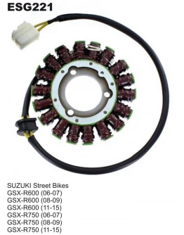 Stator alternator ELECTROSPORT - SUZUKI GSXR 600 '06-'16, GSXR 750 '06-'17