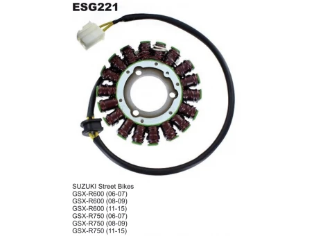 Stator alternator ELECTROSPORT - SUZUKI GSXR 600 06-16, GSXR 750 06-17 | ESG221