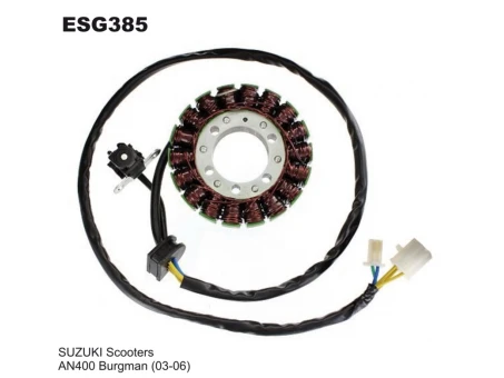 Stator alternator ELECTROSPORT - SUZUKI AN 400 Burgman (03-06) ( cu impulsator) | ESG385