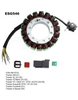 Stator alternator ELECTROSPORT - CAM AM TRAXTER 500 (99-05) (420296321)