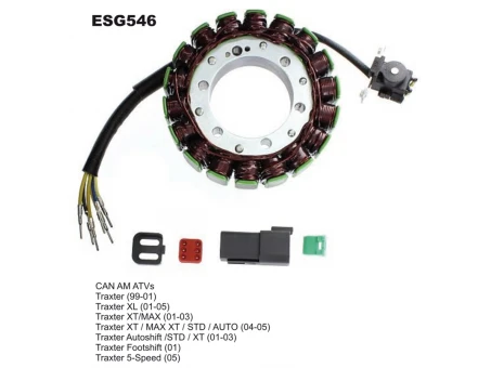 Stator alternator ELECTROSPORT - CAM AM TRAXTER 500 (99-05) (420296321) | ESG546