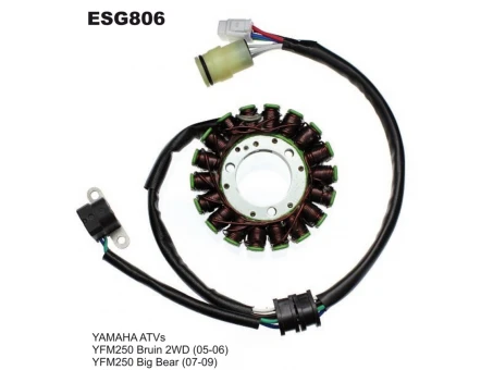 Stator alternator ELECTROSPORT - YAMAHA YFM 250 BIG BEAR (07-09), BRUIN (05-06) | ESG806
