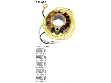 Stator alternator ELECTROSPORT - cu lumini GAS GAS 125/200/250/300 97-11 | ESL460