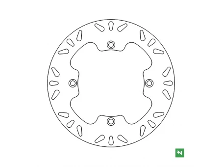NEWFREN TARCZA HAMULCOWA PRZÓD HONDA XRV 750 (90-03) (276x144x4) (4x10,5mm) | DF5016A