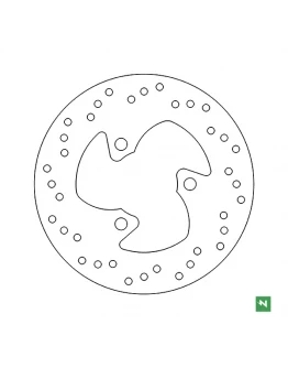 Disc de frana spate NEWFREN - APRILIA 50 SKUTER,CPI,BETA,GENERIC,GILERA,PEUGEOT,PGO,SYM,YAMAHA (190x58x3,7)