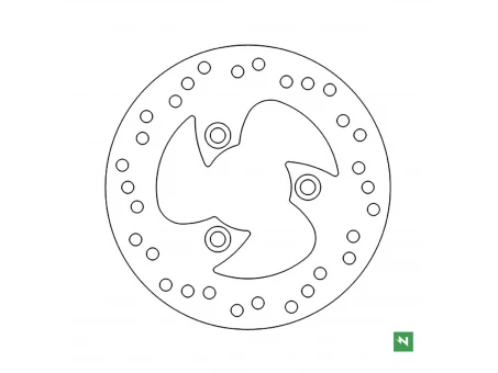 NEWFREN TARCZA HAMULCOWA PRZÓD/TYŁ YAMAHA NEOS 50 97-21; APRILIA HABANA 50/125 98-;02; LEONARDO 125 96-05; SCARABEO 98-10; SR 50 97-06 (190X58X3,5MM) | DF4001A