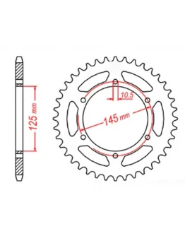 Pinion spate MTX - 866 46 YAMAHA XTZ 750 89-98 (3LD) (JTR855.46) (pas 520)